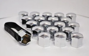 21mm Alliage Ecrou de Roue / Boulon Housses / Capuchons (Chrome) - Bild 1 von 3