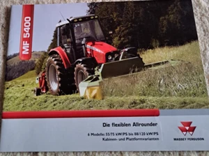 Treckerprospekt, MF 5400 Trecker, Agrar, Landwirtschaft - Bild 1 von 1