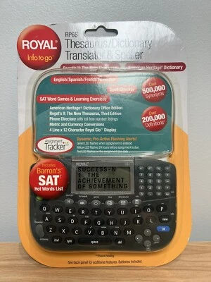 NEW Royal Info To Go RP6S Thesaurus/Dictionary Translator and Speller Sealed - Image 1 of 4