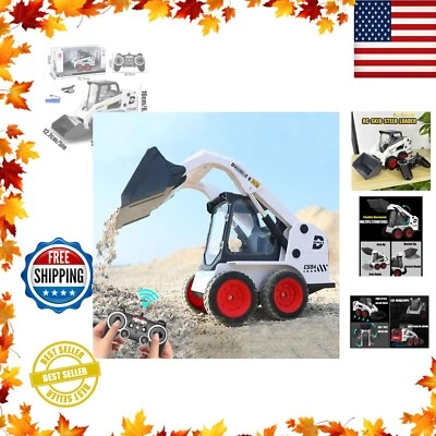 1:14 Remote Control Slip Loader Engineering Skid Steer RC Excavator Kids Gift - Image 1 of 4