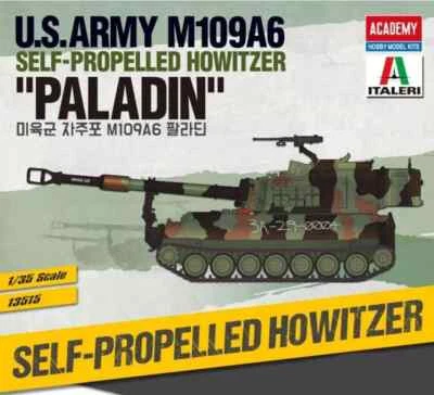 Academy 1/35 U.S.Army M109A6 SELF-PROPELLED HOWITZER "PALADIN" Model Kit #13515 - Image 1 of 4