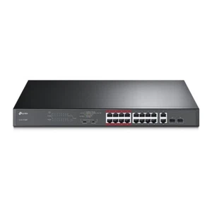 TP-Link TL-SL1218MP 16-Port 10/100Mbps + 2-Port Gigabit Unmanaged PoE Switch - Picture 1 of 1