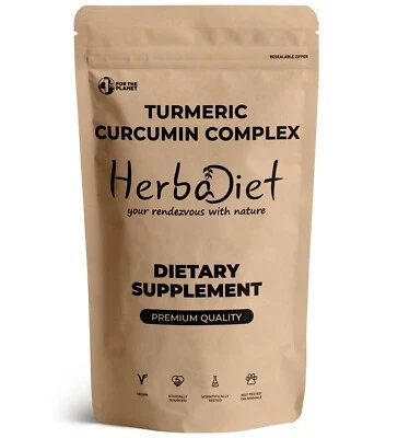 Куркума куркумин с биоперином черный перец стандартизированные куркуминоиды 2100 мг - Изображение 1 из 4