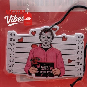 Michael Myers Valentine Lufterfrischer | Lustiges Horror Auto Geschenk | gruselig süß Deko - Bild 1 von 7
