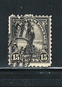 US Year of 1931 Statue of Liberty Single Stamp Scott# 696 (Used), - Picture 1 of 2