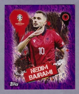 NEDIM BAJRAMI Viola Parallel Figurine TOPPS UEFA EURO 2024 Sticker purple - Foto 1 di 2