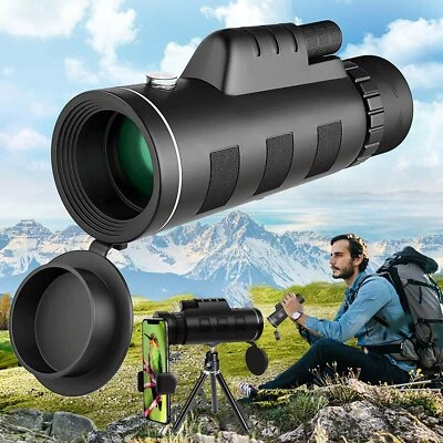 80X100 Monokular Teleskop BAK4 Starscope HD Fernrohr Monoskop Tragbar Telescope - Bild 1 von 4