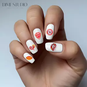 Kansas City Chiefs Football Nail Decals Clear Waterslide Decals FB1006 - Picture 1 of 27