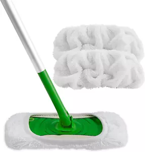 Reusable Microfiber Mop Pads Compatible with Swiffer Sweeper-Washable Wet Pad Re - Picture 1 of 11