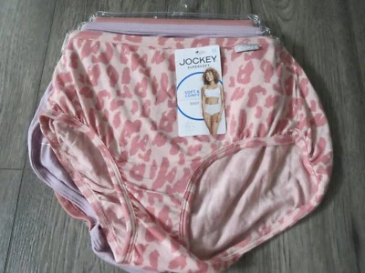 Lote/3 calcinhas Jockey Supersoft Soft & Comfy corte francês salmão/roxo tamanho 5/S nova com etiquetas  - Imagem 1 de 3