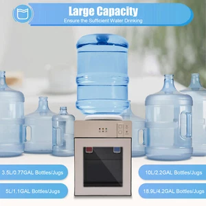 Top Loading Countertop Water Dispenser Hot Cold Water Cooler Drinking Machine - Picture 1 of 15