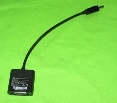HP DisplayPort auf DVI Adapter 752660-001 27cm schwarz Original  - Bild 1 von 3