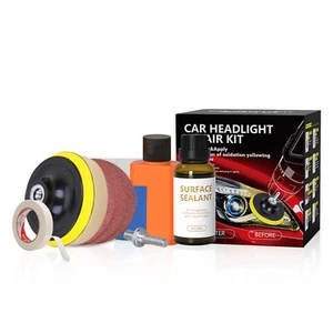 Car Headlight Restoration Kit  Headlamp Lens Restore Oxidation Yellow Y2R9 - Picture 1 of 9