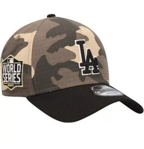 Los Angeles Dodgers Hat Camo Snapback New Era 9Forty World Series Patch A Frame - Picture 1 of 7