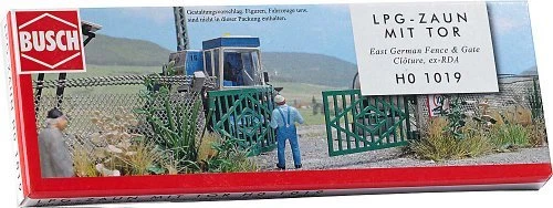 Busch 1019 LPG Zaun mit Tor Spur H0