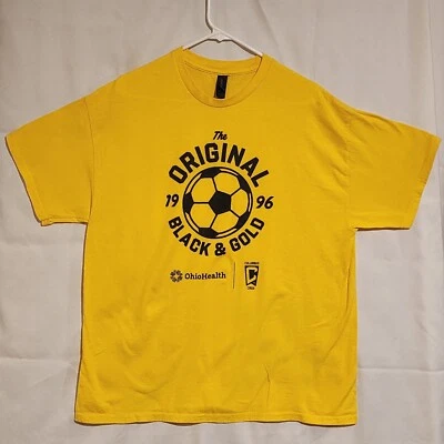 Columbus Crew Legacy Night 1996 SGA Men’s Size XL Shirt Gold Out Ohio Health - Image 1 of 4