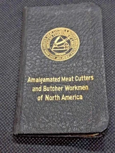 Vintage Amalgamated Meat Cutters & Butcher Workmen Dues Book - Picture 1 of 7