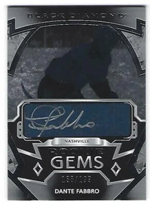 Dante Fabbro 19/20 UD Black Diamond Rookie Gems Auto /199 - Picture 1 of 1