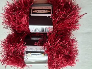 Department 71 Sparklelash eyelash yarn, Glazed Cherry, lot of 2(103 yds ea) - Picture 1 of 2