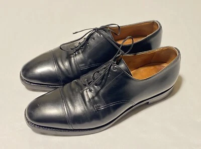 Zapatos para hombre Peal & Co Brooks Brothers puntera Derby negros talla 9,5D hechos en Inglaterra Foto 1 de 4