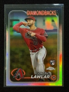 2024 Topps Chrome - Jordan Lawlar #229 Prism Refractor (RC) DIAMONDBACKS - Picture 1 of 4