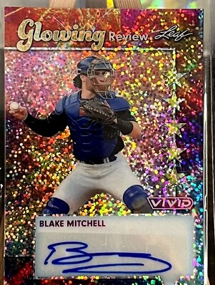 Blake Mitchell 2024 Leaf Vivid GLOWING REVIEW Auto KANSAS CITY ROYALS #/10 - image 1 of 2