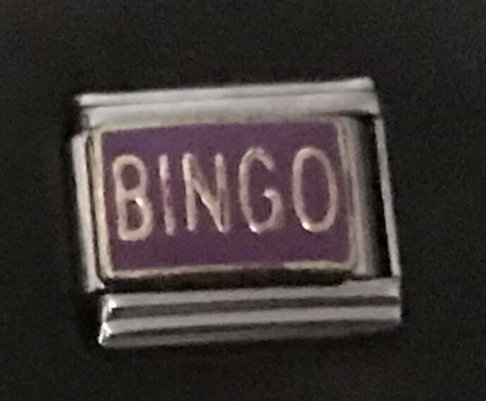 Bingo Italiano Dije Esmalte Eslabón K23 Estilo P Foto 1 de 1