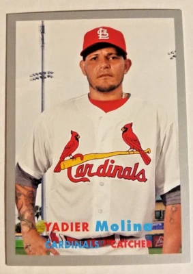 Yadier Molina 2015 Topps Archives Silver 043/199 Cardinals #59 A5 - Image 1 of 2