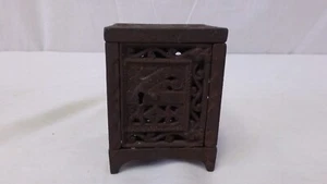 Vintage/Antique J.E. Stevens Cast Iron Safe Bank 3.25”X 2.5”pat-June-2-1896 - Picture 1 of 8