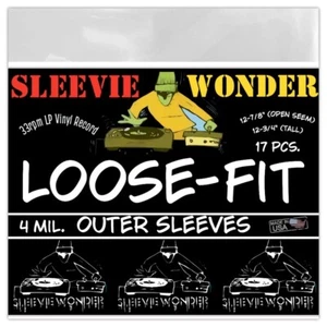 17 LP Outer Sleeves - 4mil Loose Fit Plastic for 33rpm Vinyl Record Albums 13" - Foto 1 di 7