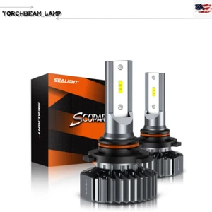 SEALIGHT 9006 HB4 LED Headlight Bulbs Bright White Conversion Kit 6000K 2 PCS - Picture 1 of 12