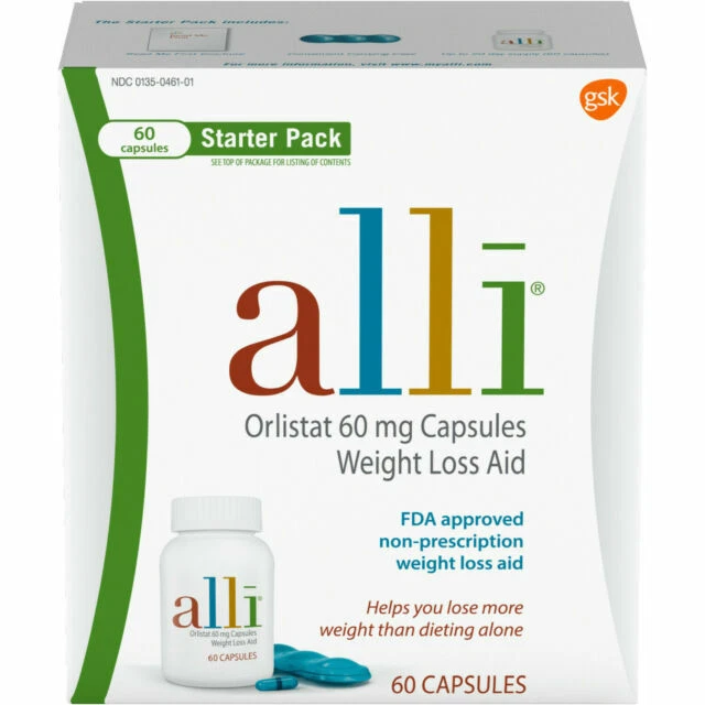 alli Orlistat 60mg Weight Loss Supplement Pills - 60 Count