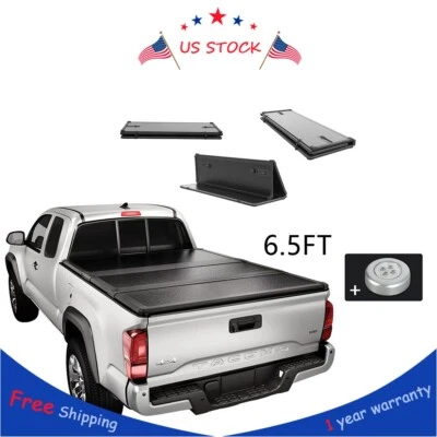 6.5 ft Tri Fold Bed Hard Cover For Dodge 2002-18 Ram 3500 2500 1500 Pickup Truck - Image 1 of 4