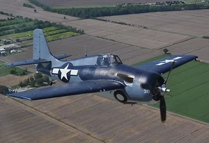 WWII Grumman F4F-3 Wildcat 45"wing Scale RC Model Airplane Printed Plans - Picture 1 of 2