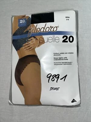 3er Pack Filodoro Damen Strumpfhose Sensuelle 20 Gr. S 20 DEN Schwarz SM1035 Foto 1 de 2