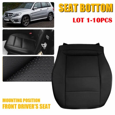 1-10 X для 08-15 Mercedes Benz GLK250 280 300 350 водитель нижнее сиденье чехол черный - Изображение 1 из 4