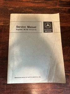 Mercedes Benz Engines M 116 - 117 ( V-8 ) Shop Service Manual SM 1219 Used - Picture 1 of 13