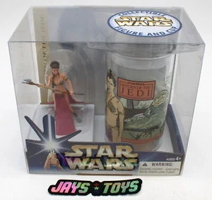 Star Wars Return of the Jedi Princess Leia Collectable Figure and Cup Hasbro NIB - Picture 1 of 5