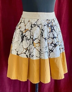 Proenza Schouler 650 $ abstrakter Druck 100 % Baumwolle, Plissee mit Taschen Rock (US 6) - Bild 1 von 13