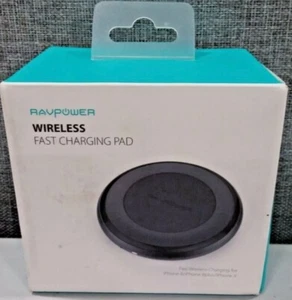 RAVPOWER WIRELESS FAST CHARGING PAD FOR IPHONE 8/ IPHONE8 and Up- 12V - Picture 1 of 2