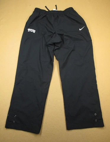 TCU Horned Frogs Pants Men Extra Large Black Windbreaker Performance Nike NCAA Cover