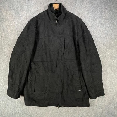 Chaqueta Calvin Klein Para Hombre Mediana Negra Mezcla de Lana Inteligente Informal Trabajo Oficina Abrigo Foto 1 de 4