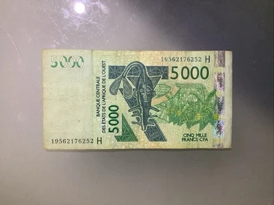 West Africa 5000 Francs CFA 2003 Circulated - READ DESC - Image 1 of 3