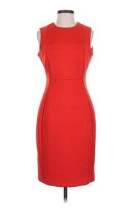 Abito Calvin girocollo senza maniche rosso a tubino nuovo con etichetta taglia 12 - Foto 1 di 12