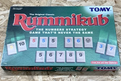 Rummikub Board Game Tomy Number Tile Strategy 1990s Christmas Fun COMPLETE RETRO - Image 1 of 4