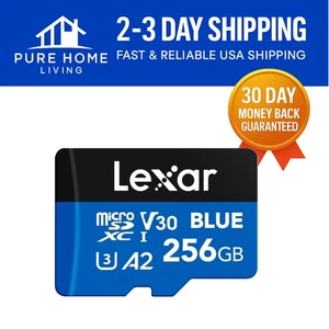 Ultra-Fast 256GB Micro SD Card with 160MB/s Speed & SD Adapter for All Devices - Picture 1 of 10