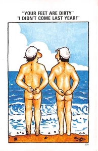 LC COMIC POSTKARTE AKTSCHWIMMER GUT PLUS SEHR GUTE STANDARDGRÖSSE - Bild 1 von 1