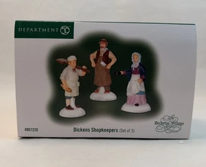 Department 56 Heritage Village Dickens Shopkeepers Butcher Baker Set 3 - Bild 1 von 9