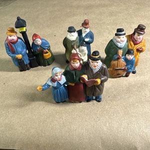 Vintage Department 56 Dickens Village People ~ 4er Set Lampe Karolinger �� - Bild 1 von 11