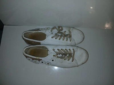 Kate Spade by Keds Ace Gold Glitter And Flowers Sneakers - Image 1 of 4